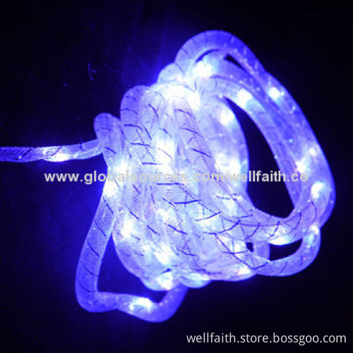 Christmas decorated multicolor light PVC rope string light with 110/220V voltage